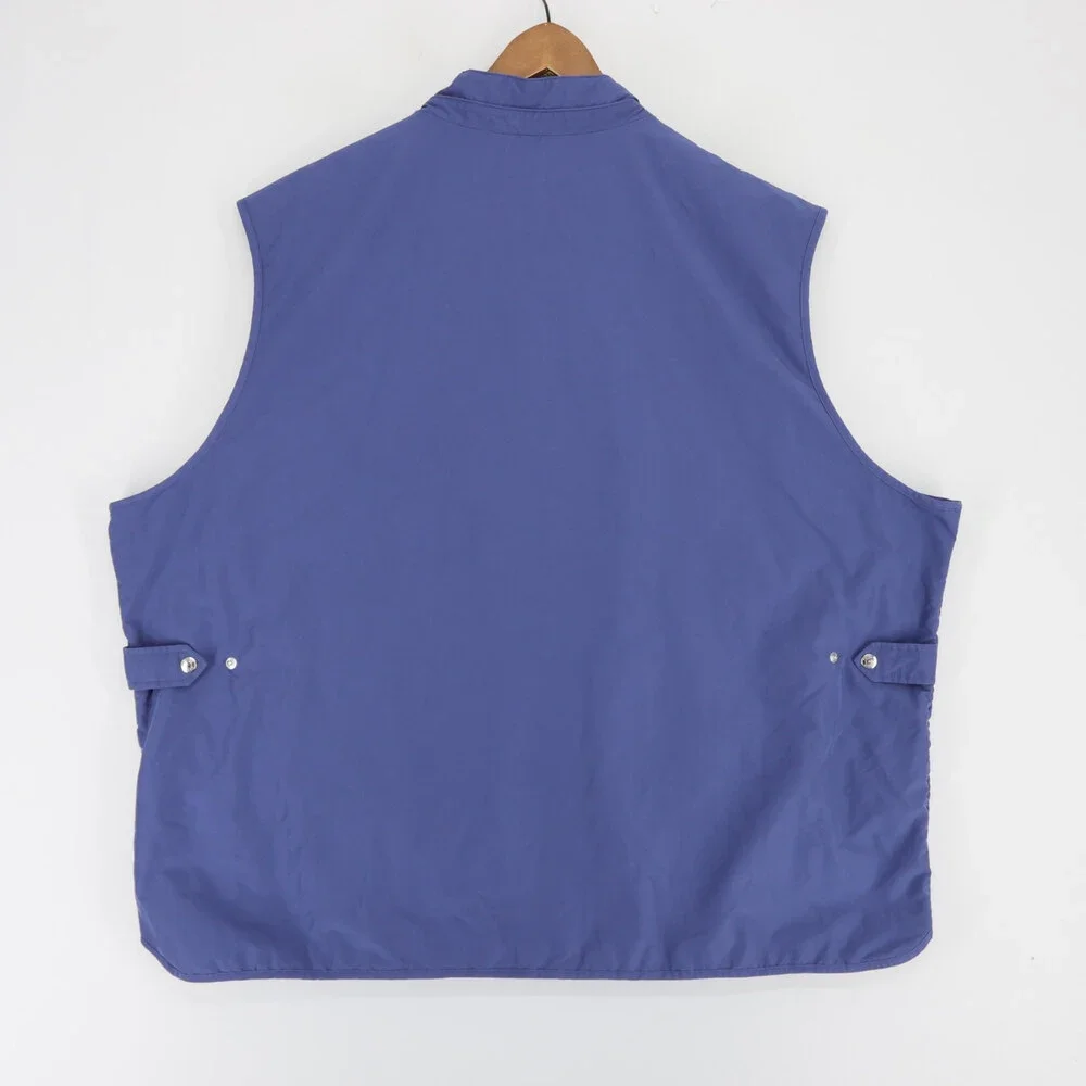 Peter Millar Mercer Vest Mens 4X Blue Full Zip Windproof Water Resistant